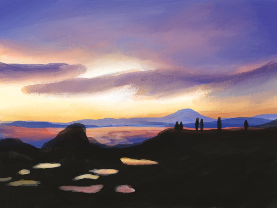 江ノ島の景色の絵